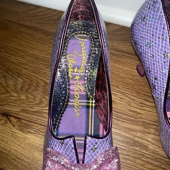 NEW Irregular Choice Dazzle Razzle Lilac Haze Euro 38 US Size 7 Heels Handmade - Picture 5 of 8